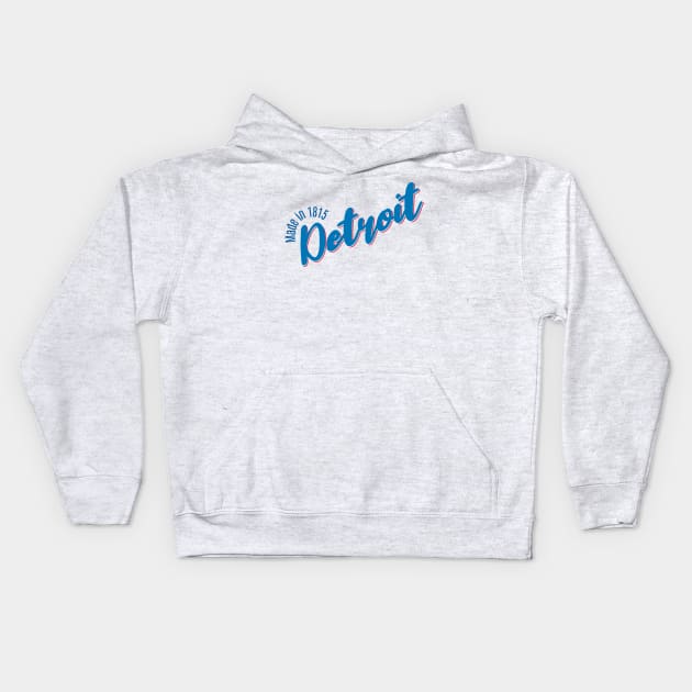 Detroit in 1815 Kids Hoodie by LB35Y5